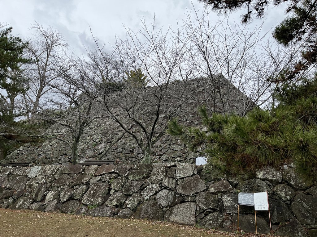 日出城と別府湾の眺望