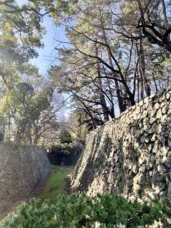 名古屋城 石垣通路