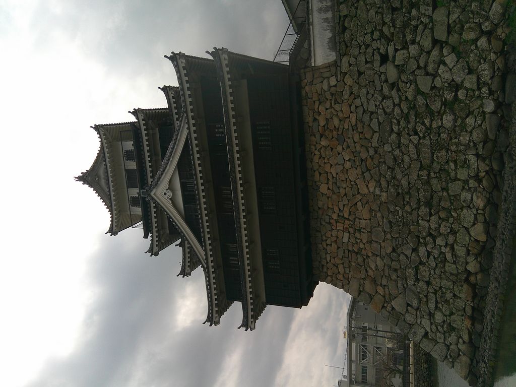 中津城 天守閣 見上げ