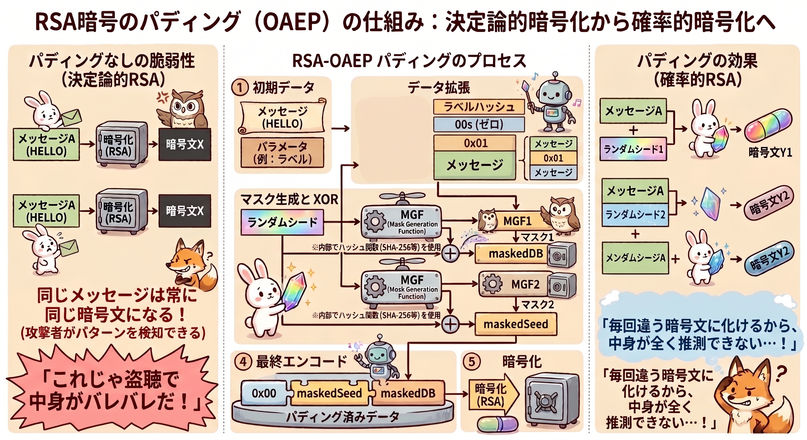 RSA-OAEPパディングの仕組み